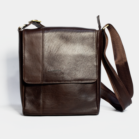 MANOS LIBRES GRANE LEATHER CAFÉ 100% CUERO  - ENVÍO GRATIS