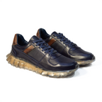 TENIS MOSCÚ CUERO AZUL