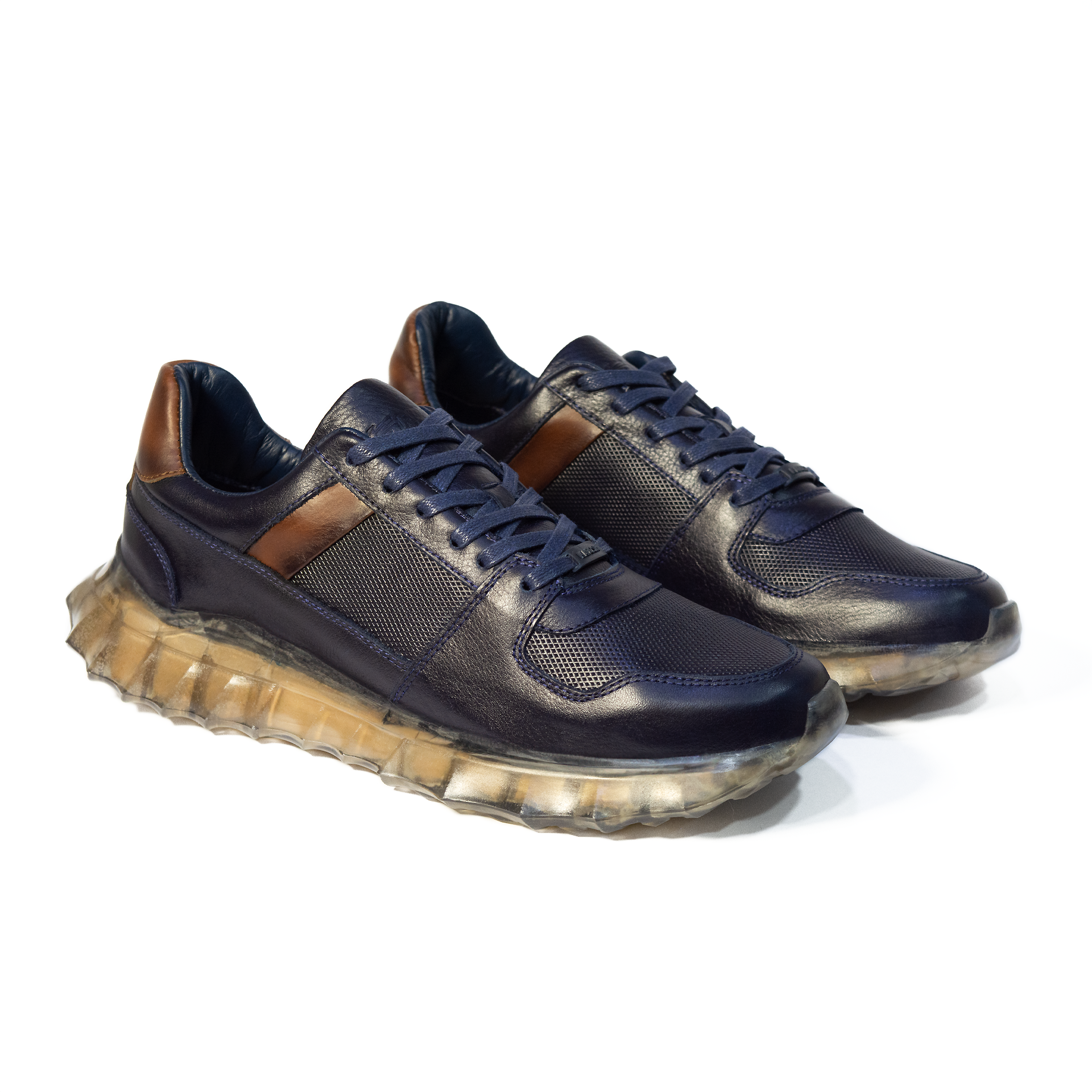 TENIS MOSCÚ CUERO AZUL