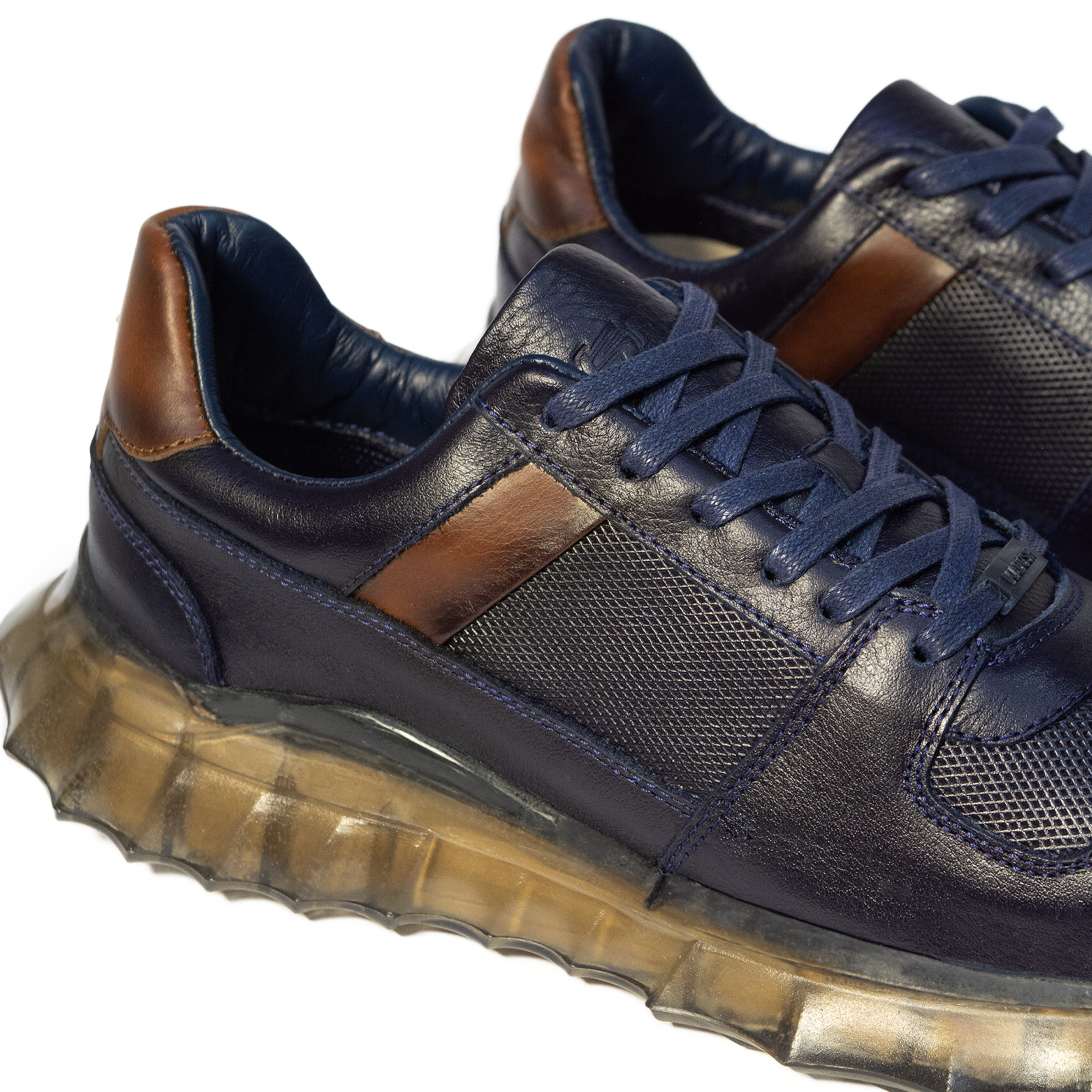 TENIS MOSCÚ CUERO AZUL