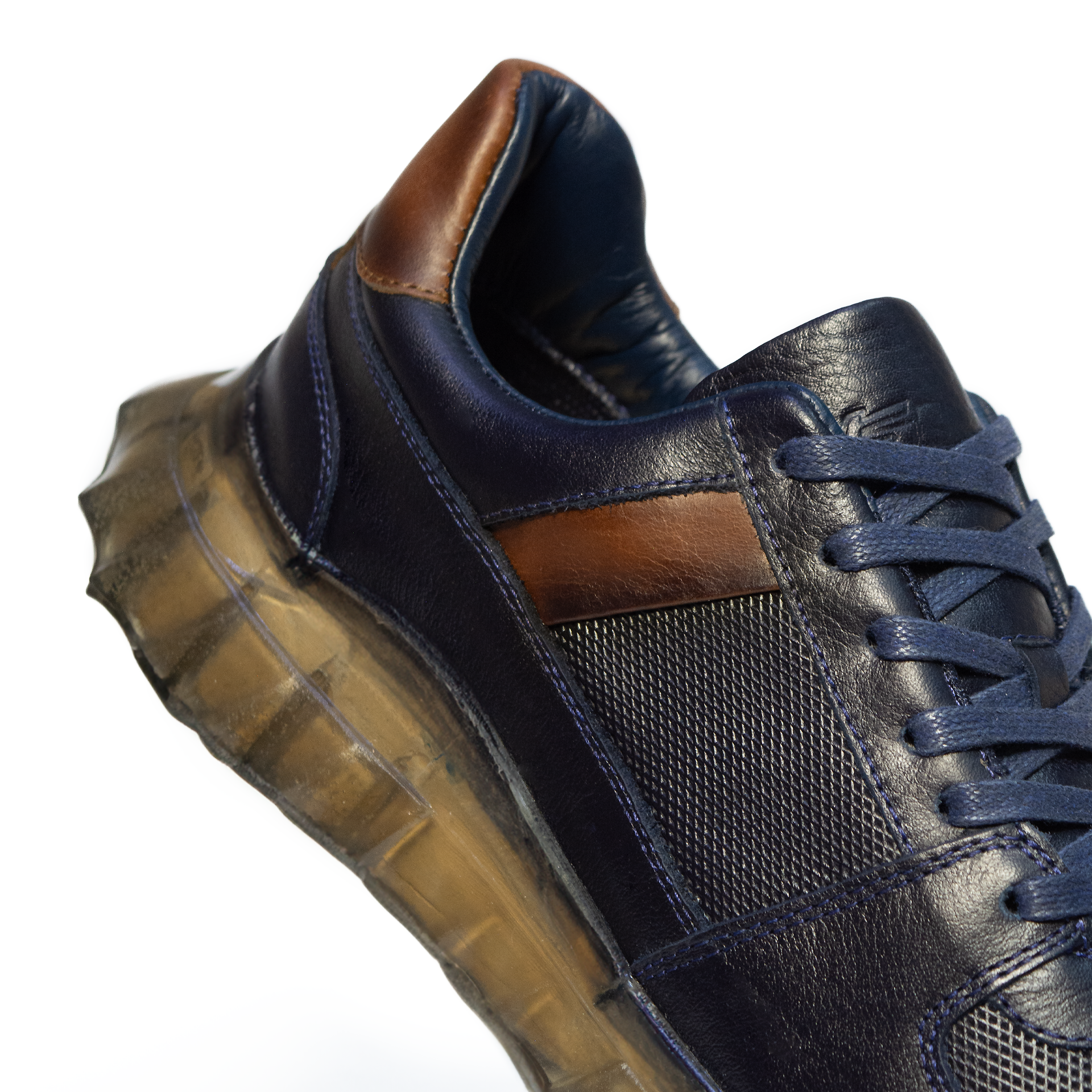 TENIS MOSCÚ CUERO AZUL