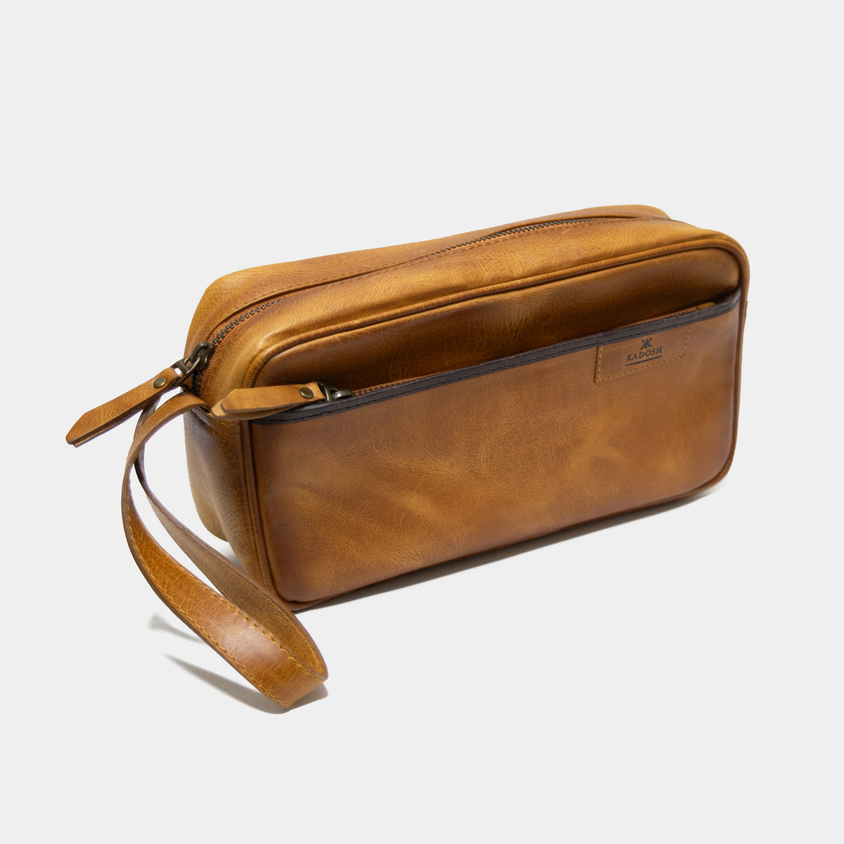 ORGANIZADOR DE VIAJE CUERO MIEL