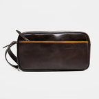 ORGANIZADOR DE VIAJE CUERO CAFÉ