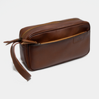 ORGANIZADOR DE VIAJE CUERO COÑAC