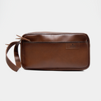 ORGANIZADOR DE VIAJE CUERO COÑAC