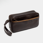ORGANIZADOR DE VIAJE CUERO CAFÉ