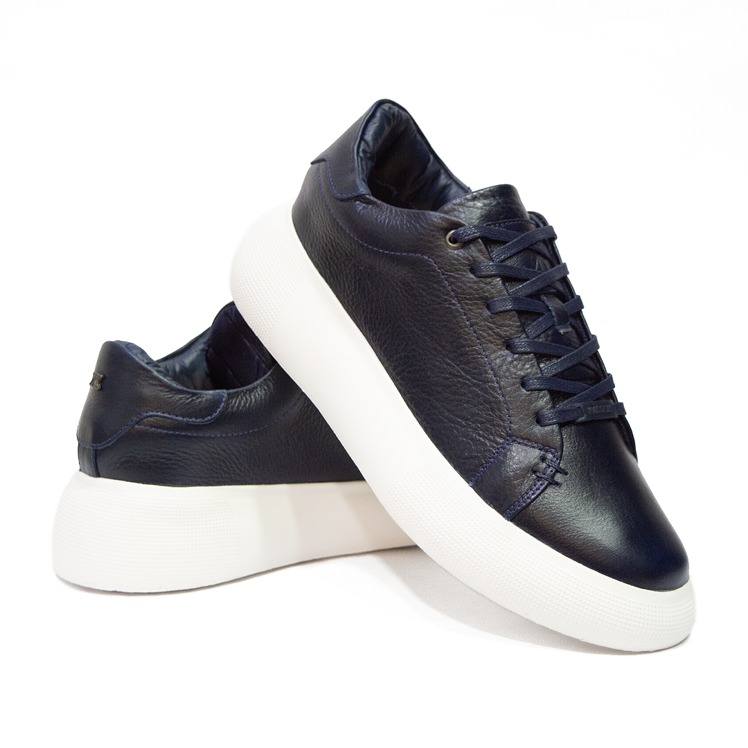 TENIS KONG CUERO AZUL