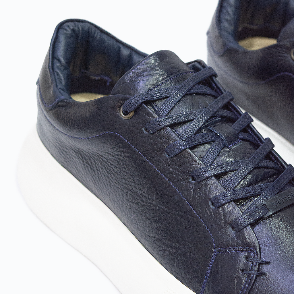 TENIS KONG CUERO AZUL