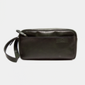ORGANIZADOR DE VIAJE CUERO VERDE