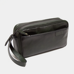 ORGANIZADOR DE VIAJE CUERO VERDE