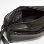 ORGANIZADOR DE VIAJE CUERO VERDE