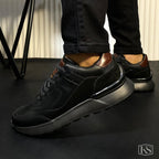 Últimas tallas -TENIS ESTOCOLMO CUERO NEGRO