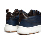 Últimas tallas -TENIS NAPOLES CUERO AZUL- ENVÍO GRATIS