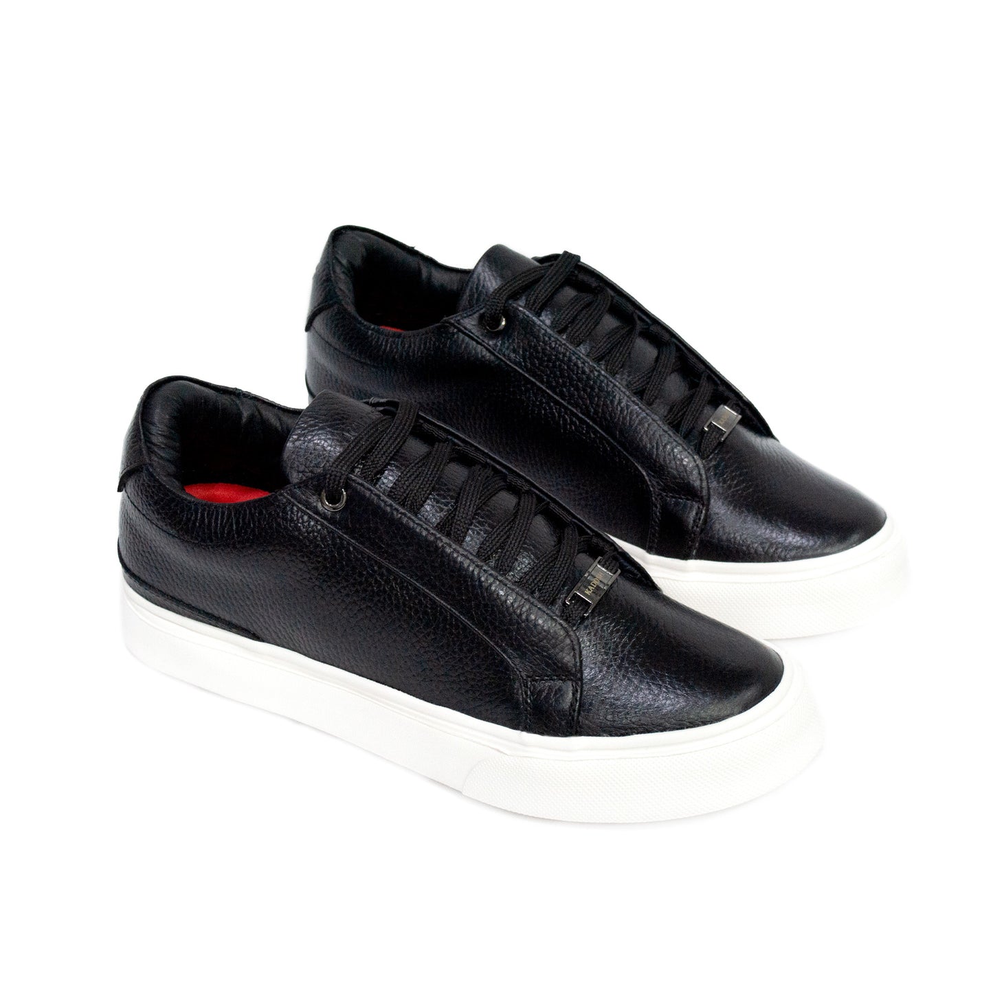 TENIS MONACO CUERO NEGRO - ENVÍO GRATIS