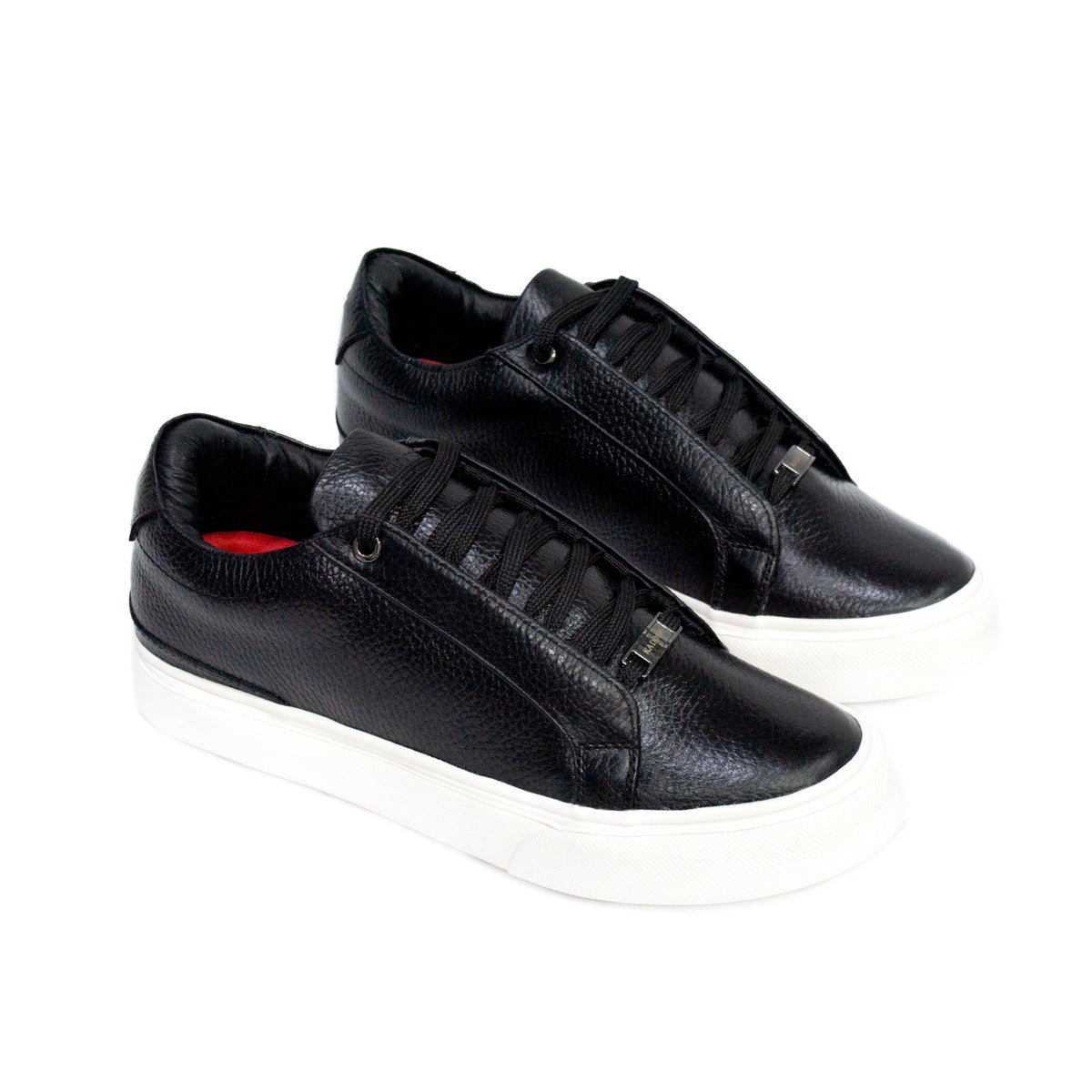 TENIS MONACO CUERO NEGRO - ENVÍO GRATIS