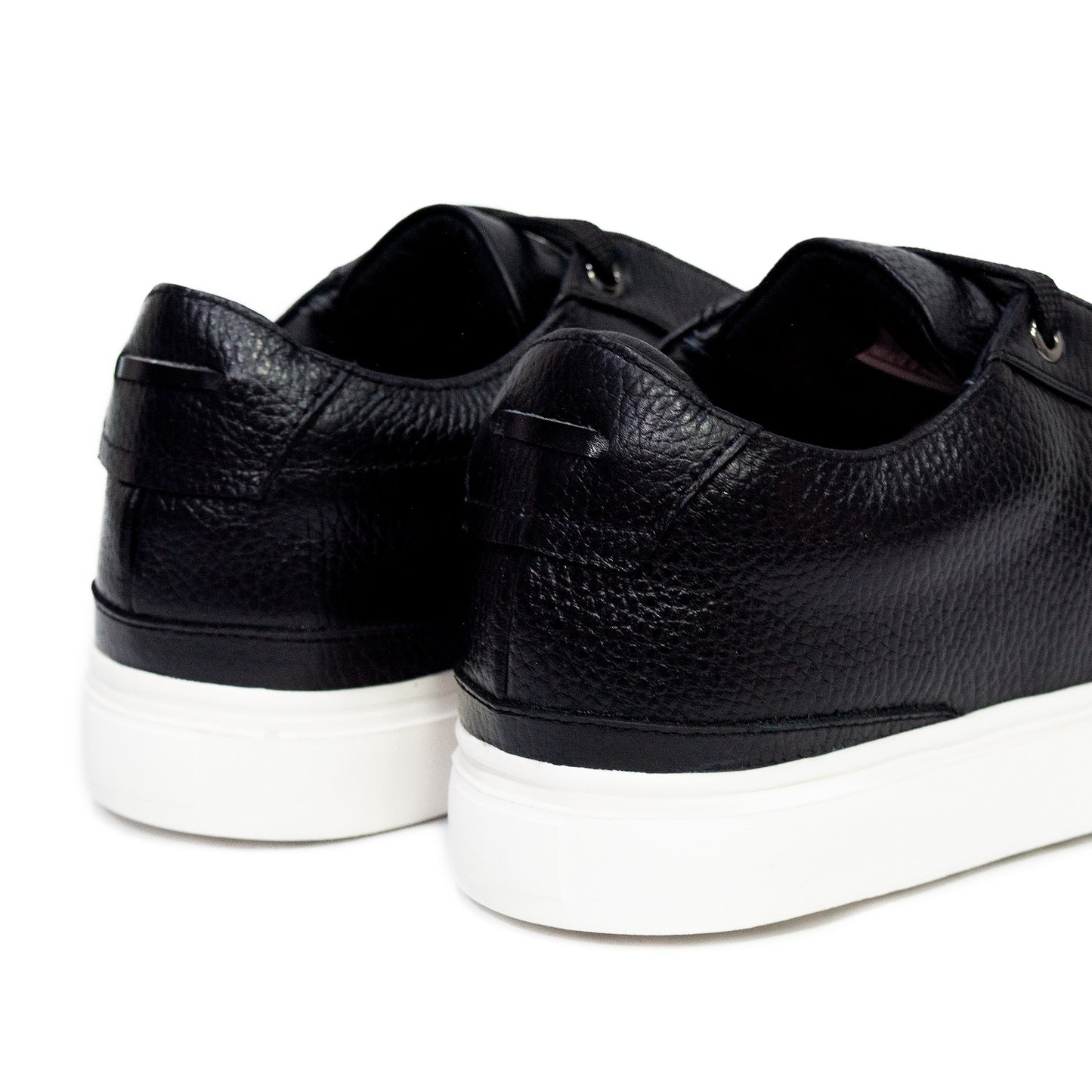 TENIS MONACO CUERO NEGRO - ENVÍO GRATIS