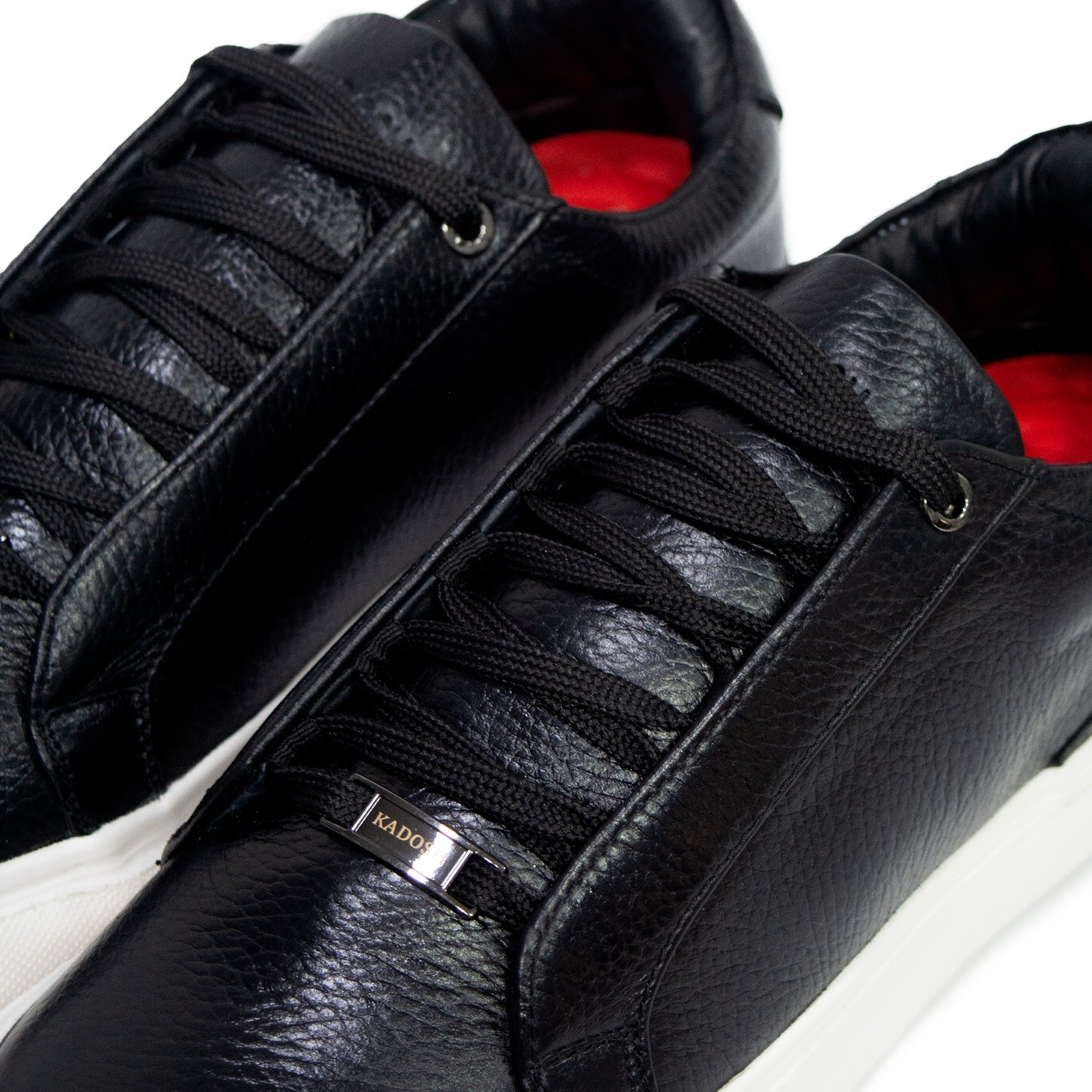 TENIS MONACO CUERO NEGRO - ENVÍO GRATIS