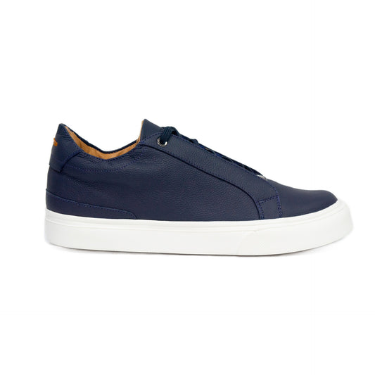 TENIS MONACO CUERO AZUL - ENVÍO GRATIS
