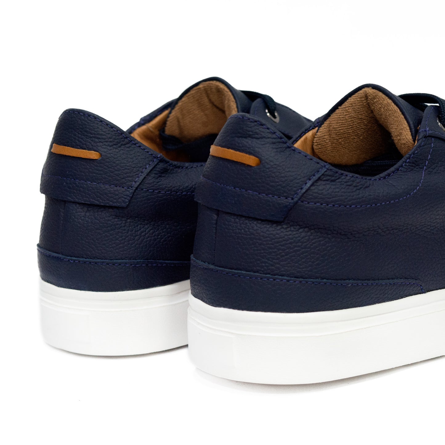 TENIS MONACO CUERO AZUL - ENVÍO GRATIS