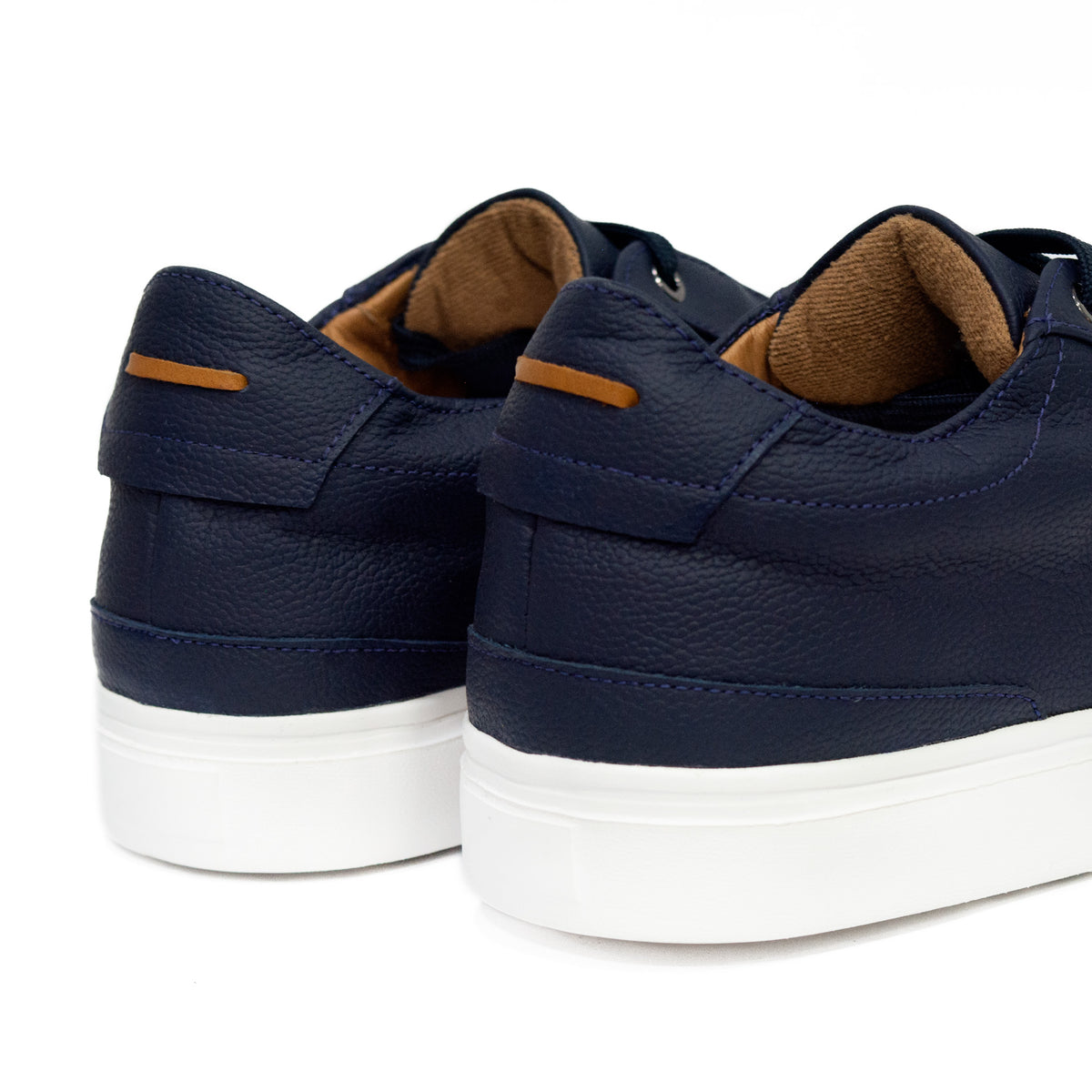 TENIS MONACO CUERO AZUL - ENVÍO GRATIS