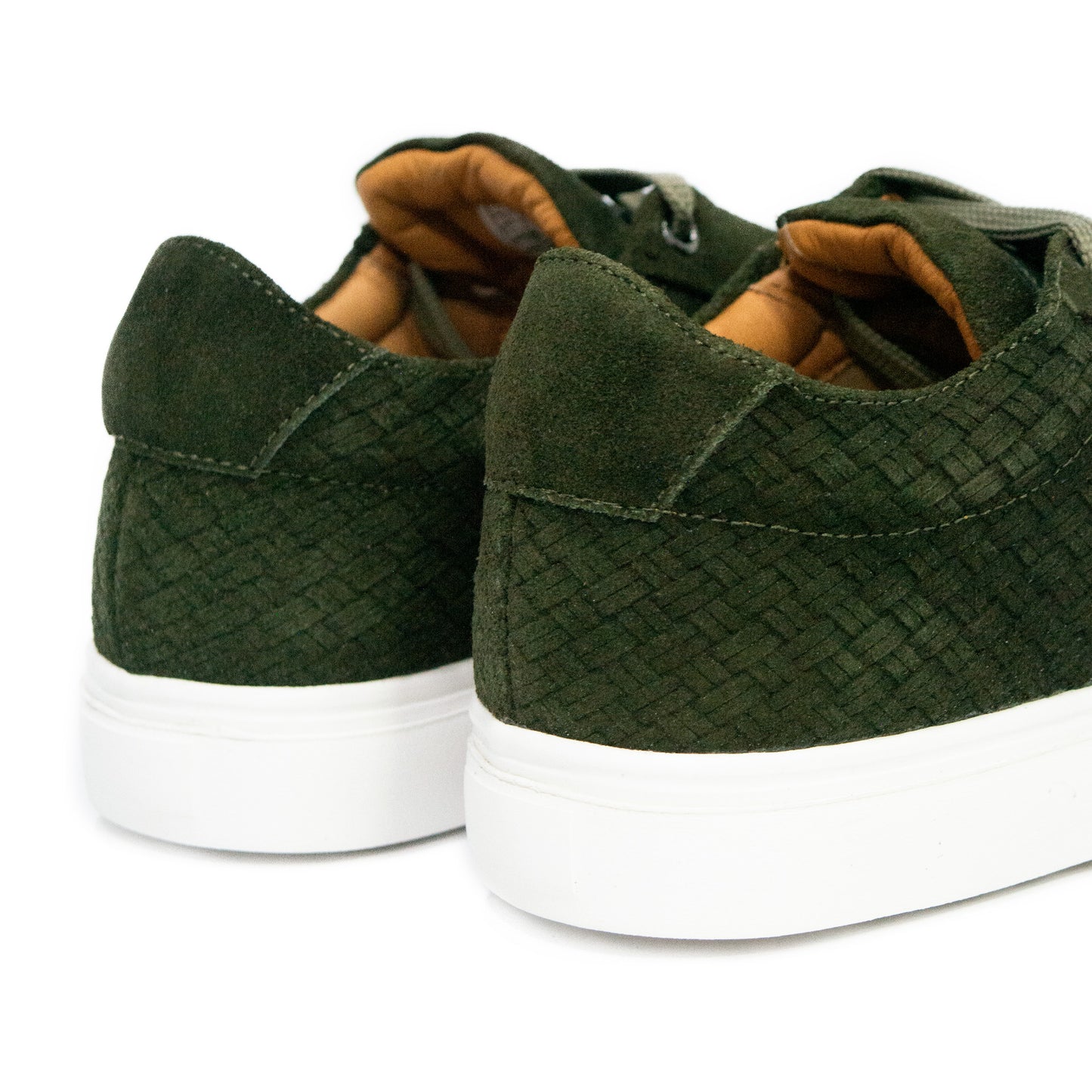 TENIS MONACO CUERO TIPO GAMUZA VERDE - ENVÍO GRATIS