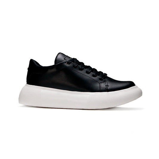 TENIS KONG CUERO NEGRO-BLANCO -  ENVÍO GRATIS