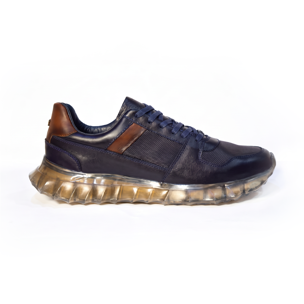 TENIS MOSCÚ CUERO AZUL