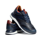 Últimas tallas -TENIS PORTO CUERO AZUL- ENVÍO GRATIS
