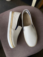 Últimas tallas - TENIS ESPADRILLA CUERO BEIGE